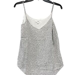 Anthropologie Black and White Dotted Camisole